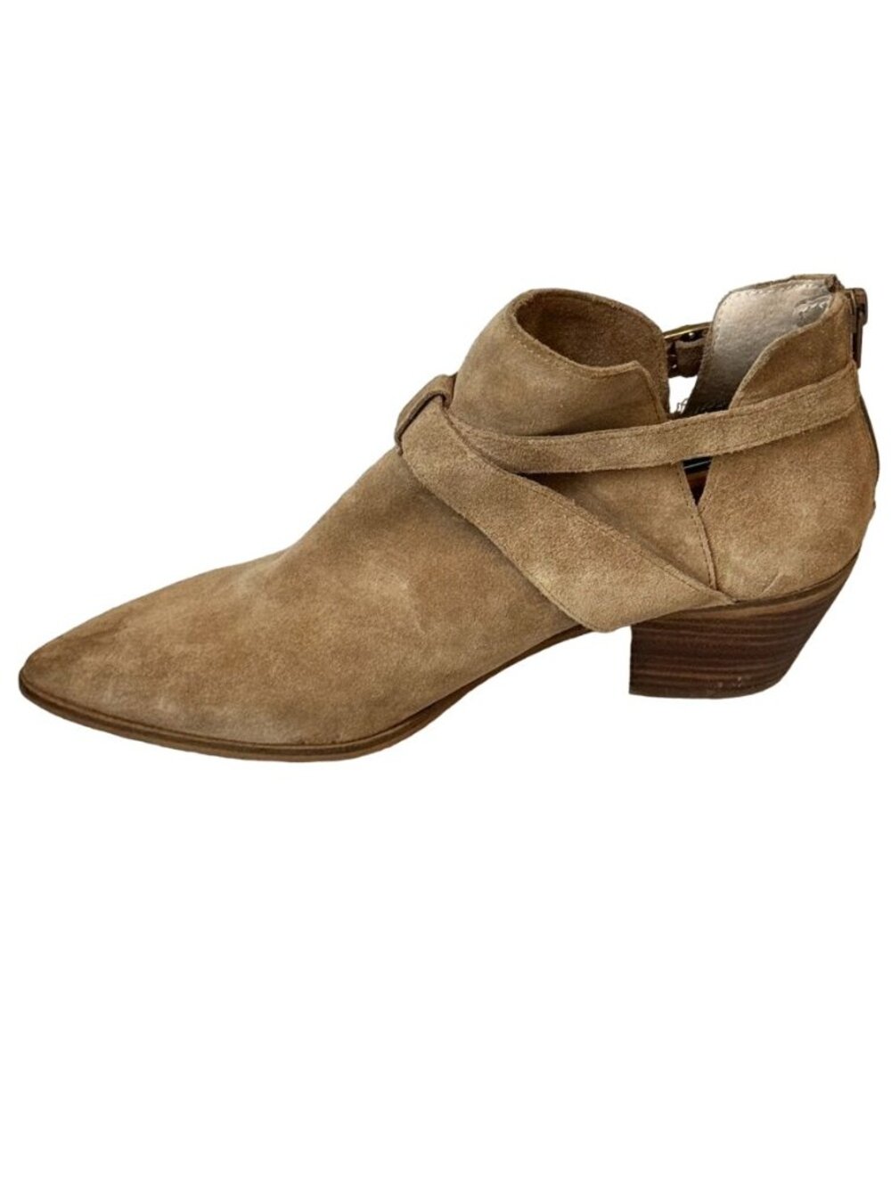 Sole Society Low Ankle Boot US 9.5M, EU 41 Beige Suede - Picture 8 of 13
